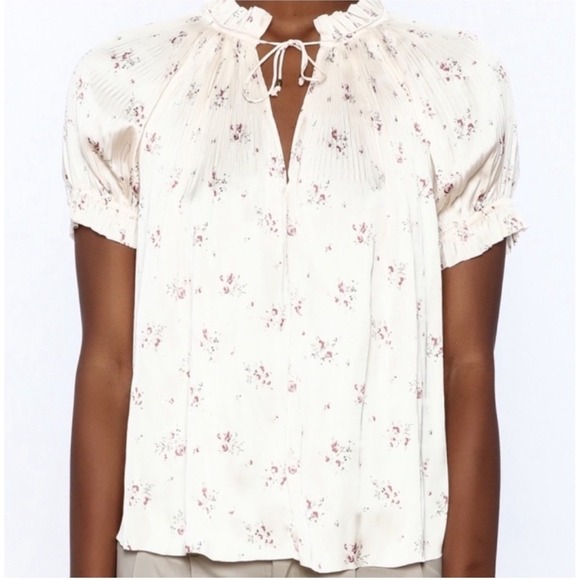 Ulla Johnson Tops - Ulla Johnson Mallory Cottagecore Prairie Floral Blouse Size 4